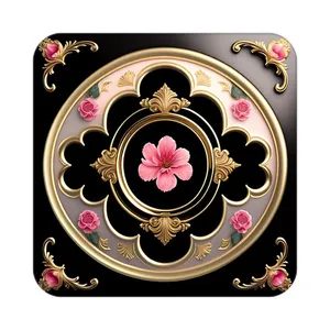 زیر لیوانی کاکتی طرح گل مدل mp17107