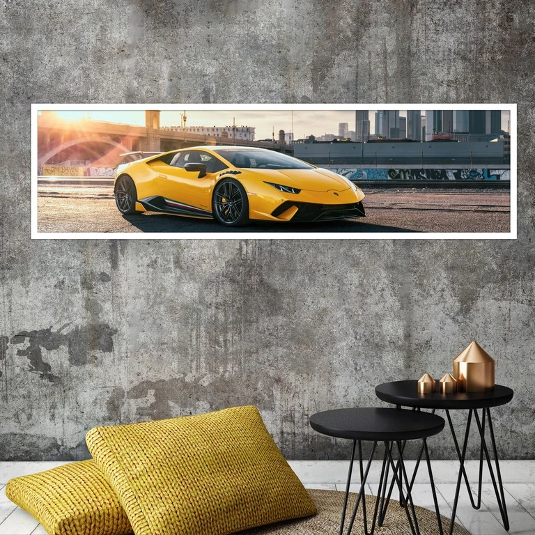 تابلو بکلیت طرح اتومبیل ماشین لامبورگینی مدل کشیده W-7878