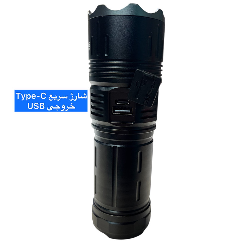 چراغ قوه دستی روی لانگ مدل 802+ER با نور مهتابی