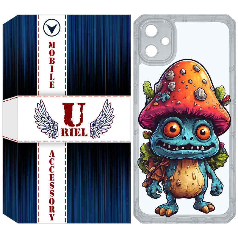 کاور یوریل مدل Clear کد 47 طرح قارچ مناسب برای گوشی موبایل سامسونگ Galaxy A05