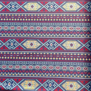 پارچه ملحفه عرض 2 متر مدل سنتی 1158 رنگ آبی