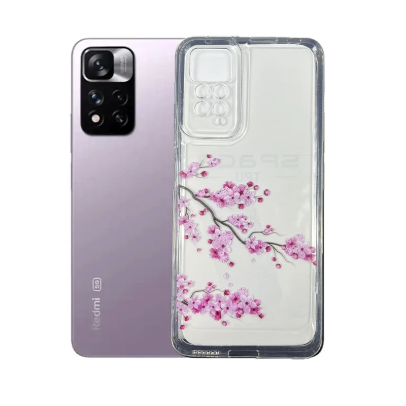 کاور طرح شکوفه گیلاس مناسب برای گوشی موبایل شیائومی Redmi Note 11 Pro 4g