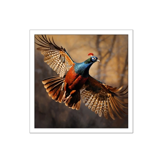 تابلو نوری بکلیت طرح پرنده رنگی مدل W-MID-17205