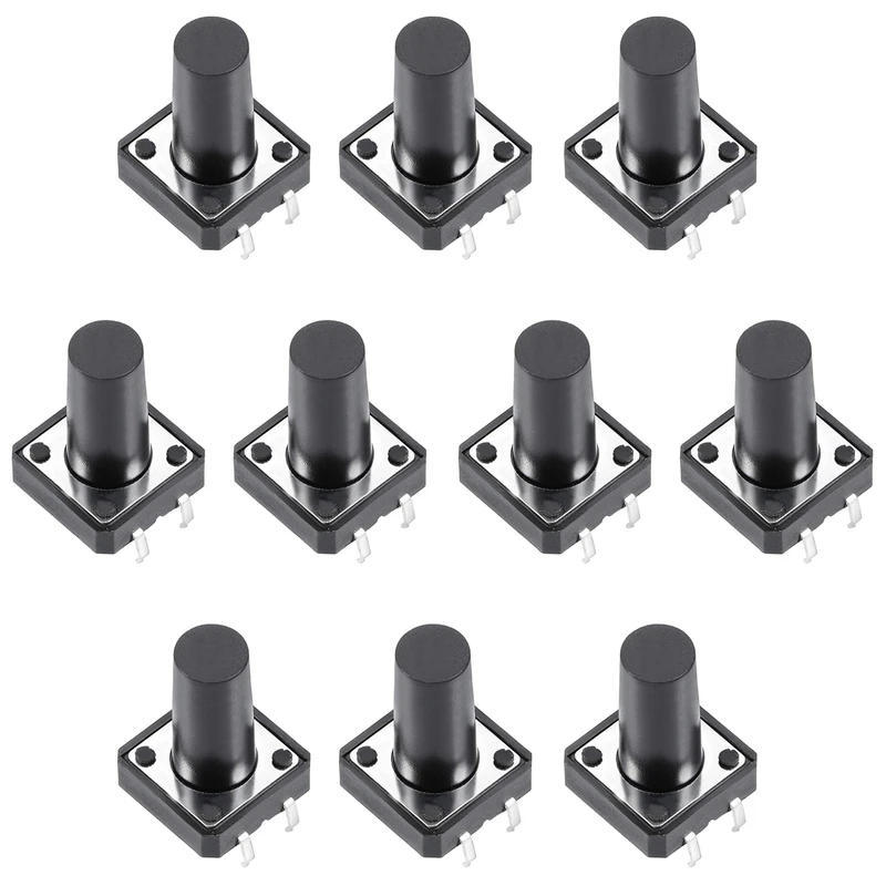 میکرو سوئیچ مدل Vertical-12×12×16-4P بسته 10 عددی