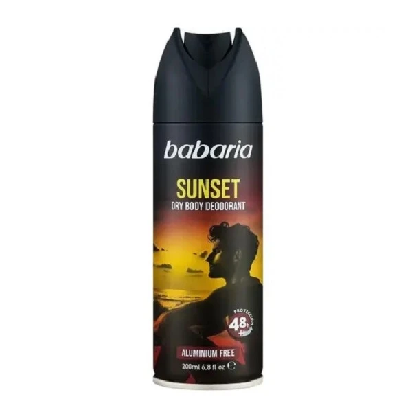 اسپری دئودورانت مردانه باباریا مدل SUNSET حجم ۲۰۰ میلی‌لیتر