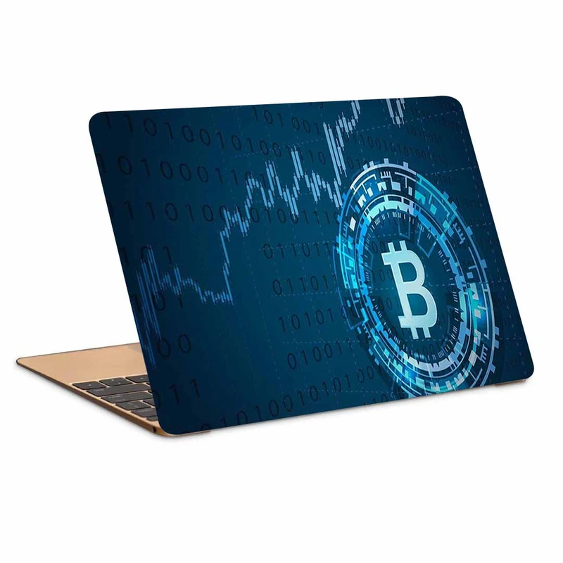 استیکر لپ تاپ طرح bitcoinکد p-1027مناسب برای لپ تاپ 15.6 اینچ