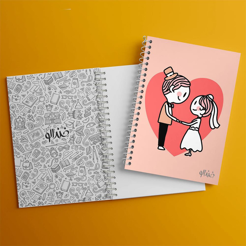 دفتر لیست خرید 50 برگ خندالو طرح عروس و داماد کد 29626