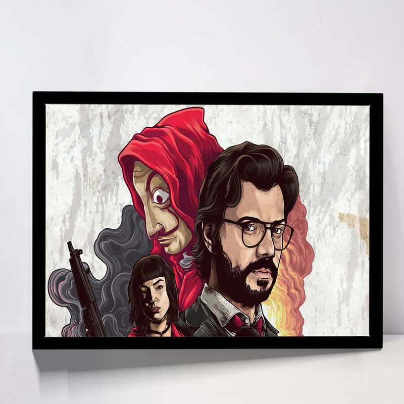 تابلو مدل money heist netflix کد F-10009