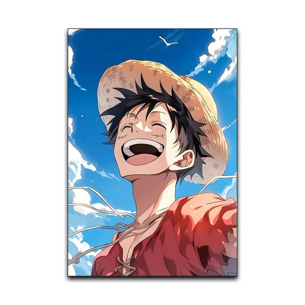 تابلو شاسی گوفی مدل لوفی انیمه وان پیس طرح One Piece Luffy کد LAF35