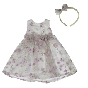 ست پیراهن و تل مو دخترانه کد 208618