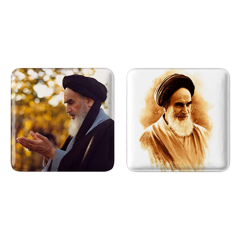 مگنت خندالو مدل امام خمینی (ره) کد 25602553 مجموعه 2 عددی