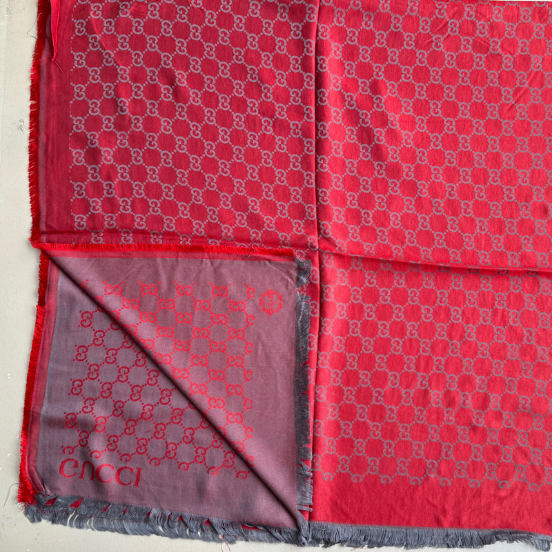 روسری زنانه مدل نخی ژاکارد چهار فصل دور ریش زنجیری