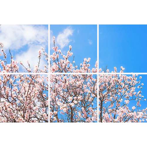 تایل سقفی آسمان مجازی مدل SK-419-2x3 سایز 60x60 مجموعه شش عددی