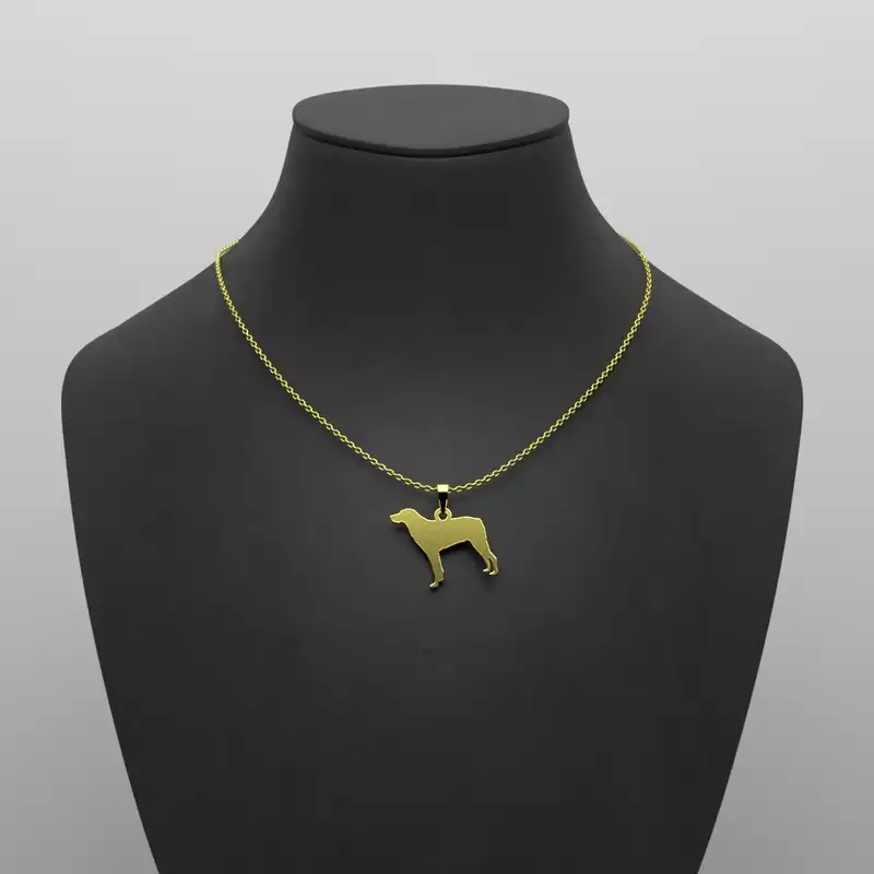 گردنبند طلا 18 عیار زنانه مدوپد مدل سگ کد J3-1-1199