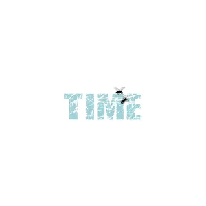 استیکر تزئینی موبایل و تبلت لولو مدل زمان TIME کد 471