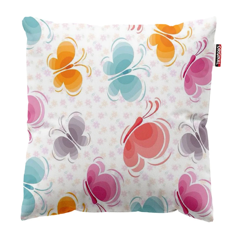 کوسن پاد آفرین طرح پروانه کد 3756 سایز 30*30 سانتی متر