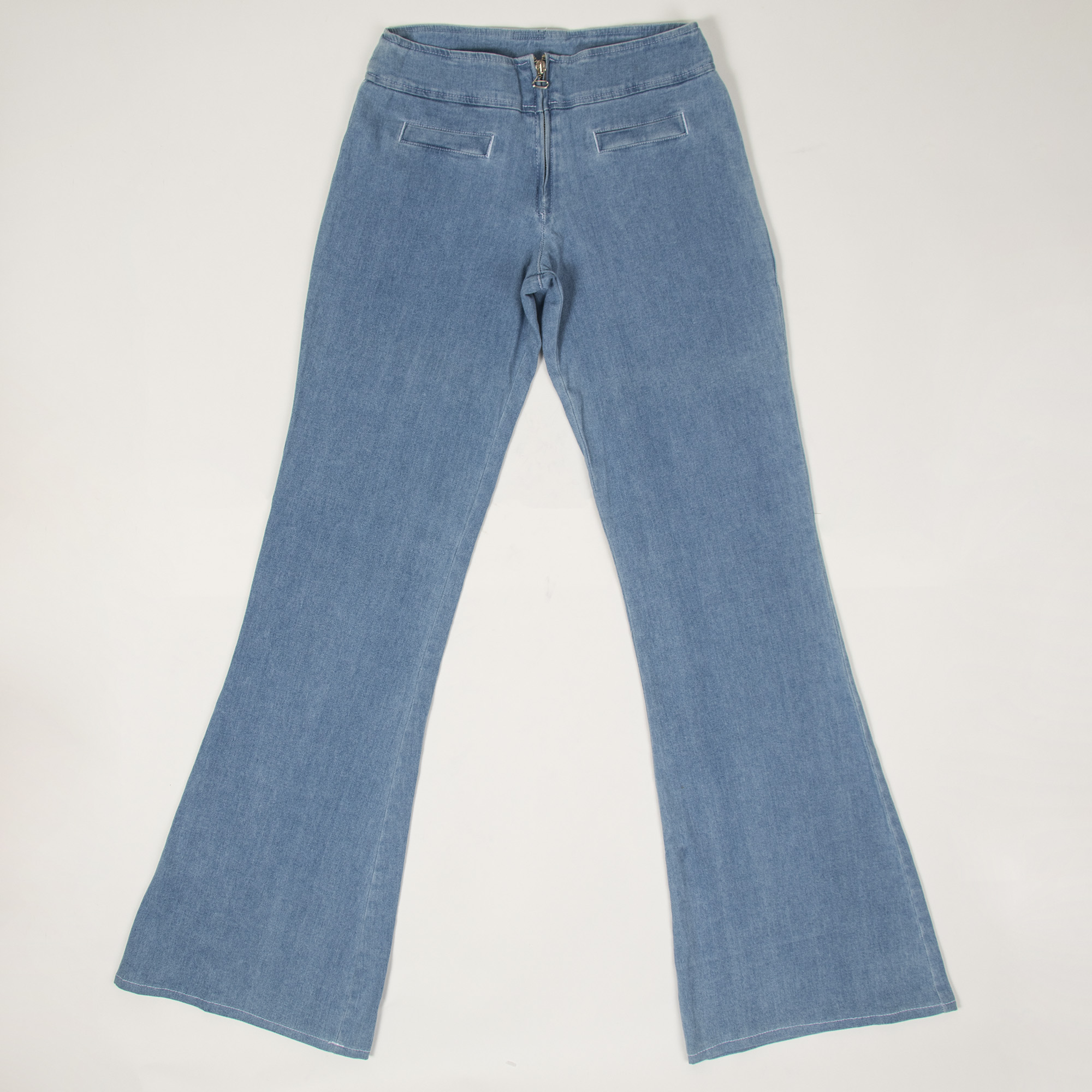 شلوار جین زنانه مدل کاغذی دمپاگشاد