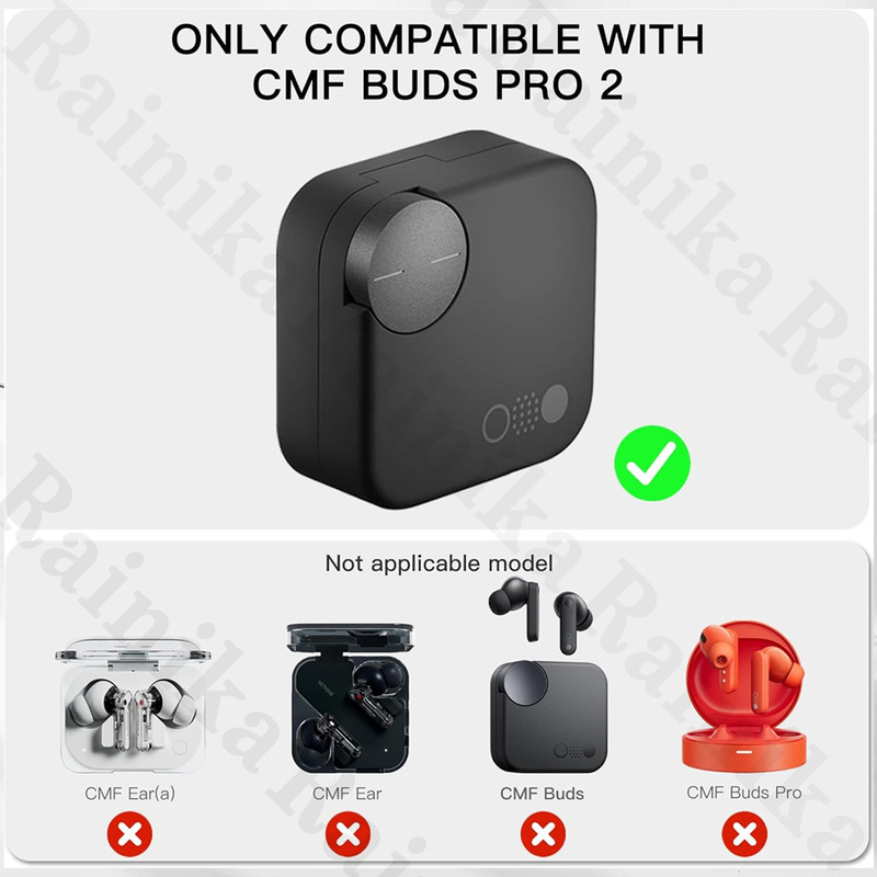 کاور رینیکا مدل CMF Trance مناسب برای کیس هدفون ناتینگ CMF Nothing Buds Pro 2 / CMF Buds 2 Plus / CMF Buds 2