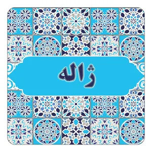 مگنت کاکتی طرح اسم ژاله مدل اسلیمی کد mg28092
