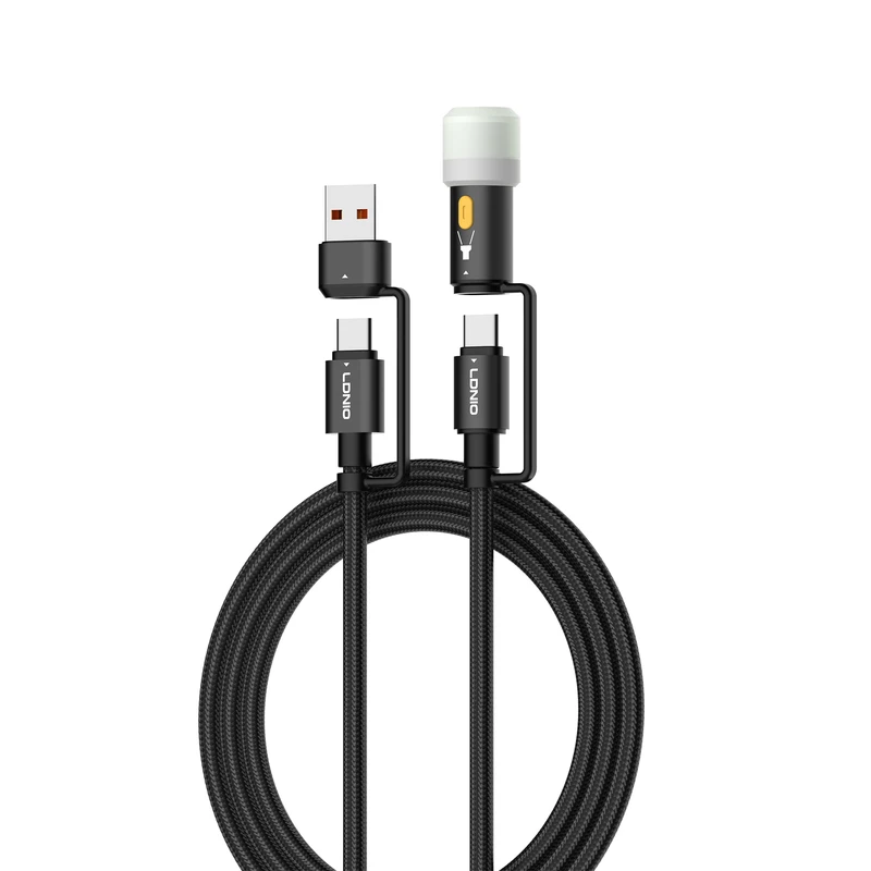 کابل تبدیل USB-C به USB/USB-C الدینیو مدل LC17 طول 1.2 متر