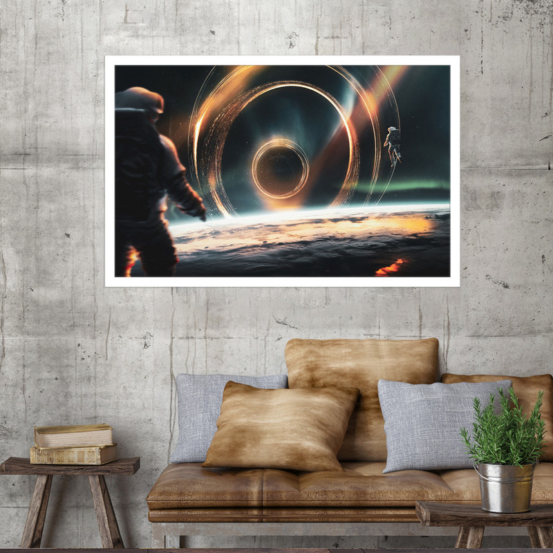 تابلو نوری بکلیت طرح افق فضانورد مدلW-MO1719