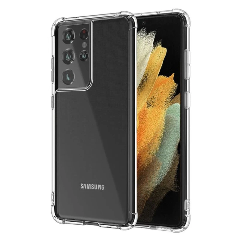 کاور مدل ژله ای کپسول دار مناسب برای گوشی موبایل سامسونگ Galaxy S21 Ultra