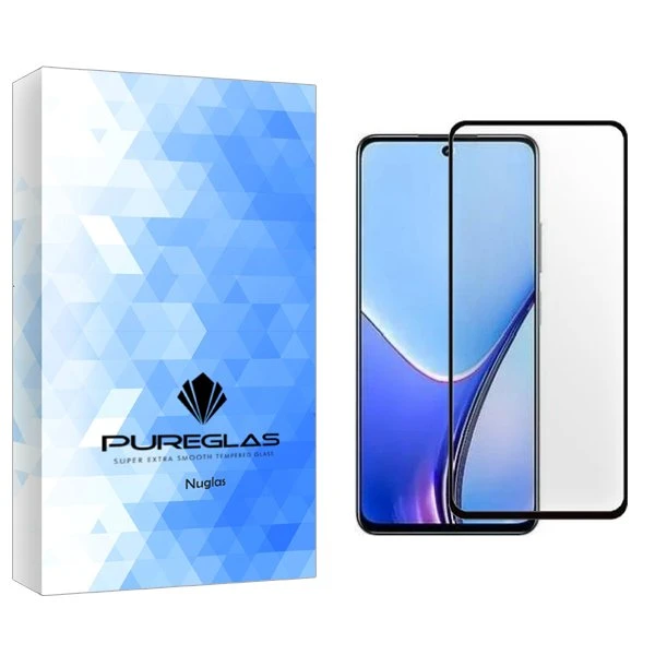 محافظ صفحه نمایش شیشه ای پیور گلس مدل NueGlas مناسب برای گوشی موبایل ریلمی V50s