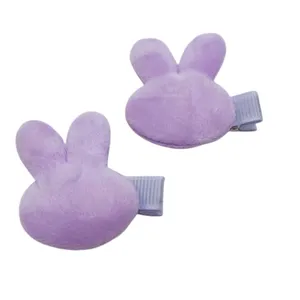 گیره مو دخترانه مدل انبری پولیشی خرگوش بسته 2 عددی