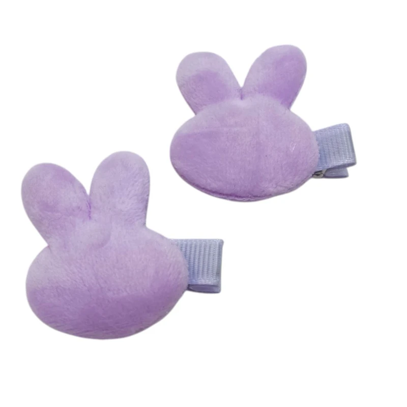 گیره مو دخترانه مدل انبری پولیشی خرگوش بسته 2 عددی