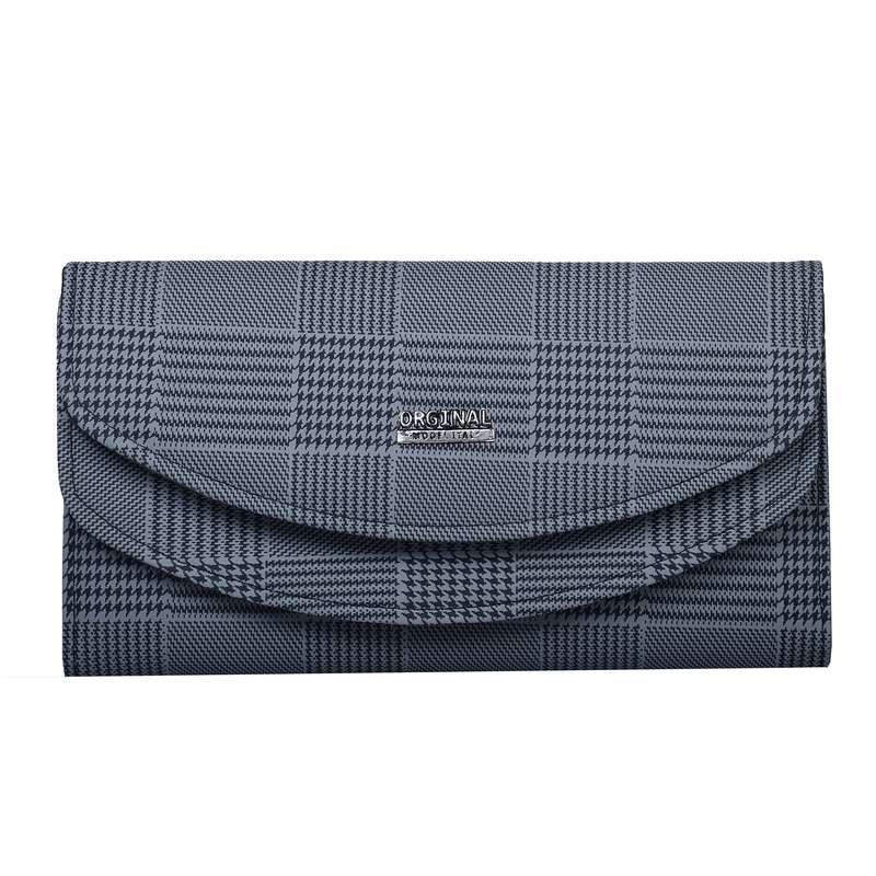 کیف پول زنانه مدل چهارخونه کد 8140