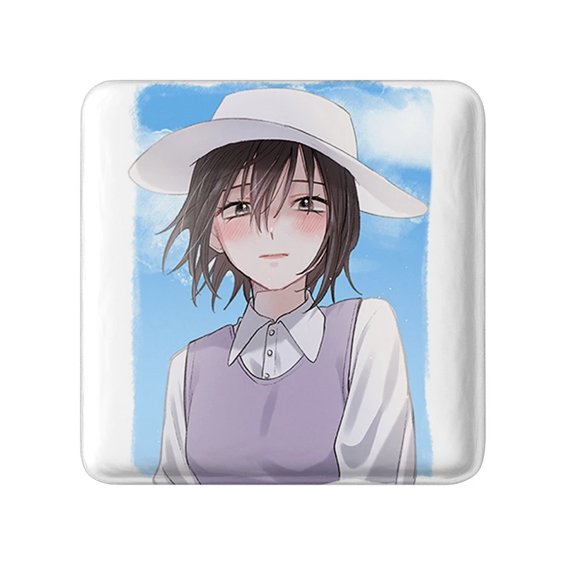 مگنت خندالو طرح آکیتو انیمه سبد میوه مدل مربعی کد 33976