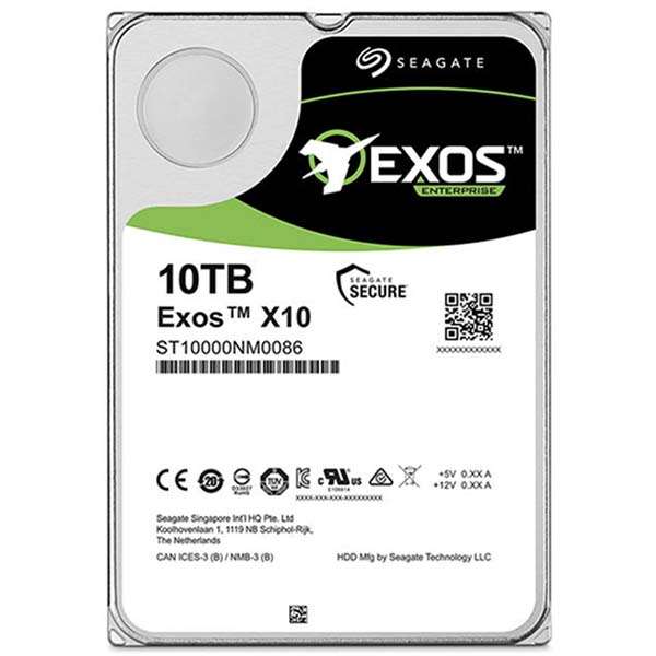 هارد دیسک اینترنال سیگیت مدل Exos ST10000NM0086 ظرفیت 10 ترابایت