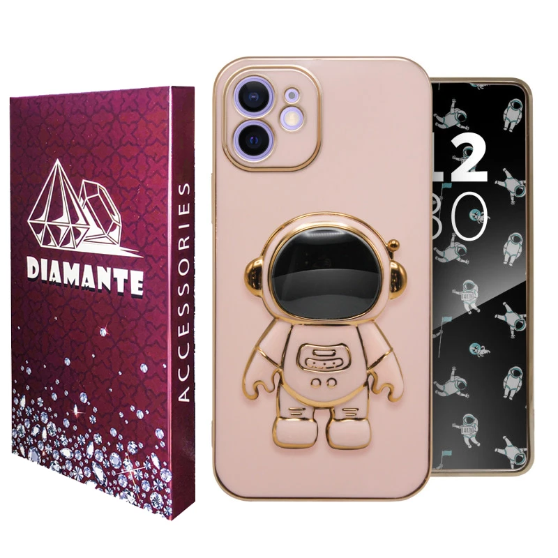 کاور دیامانته مدل Spazio Ros مناسب برای گوشی موبایل اپل iPhone 12