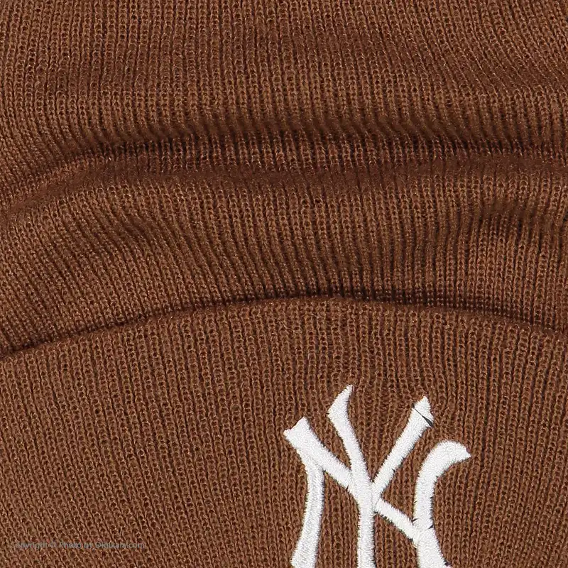 کلاه بافتنی مدل NY رنگ قهوه ای