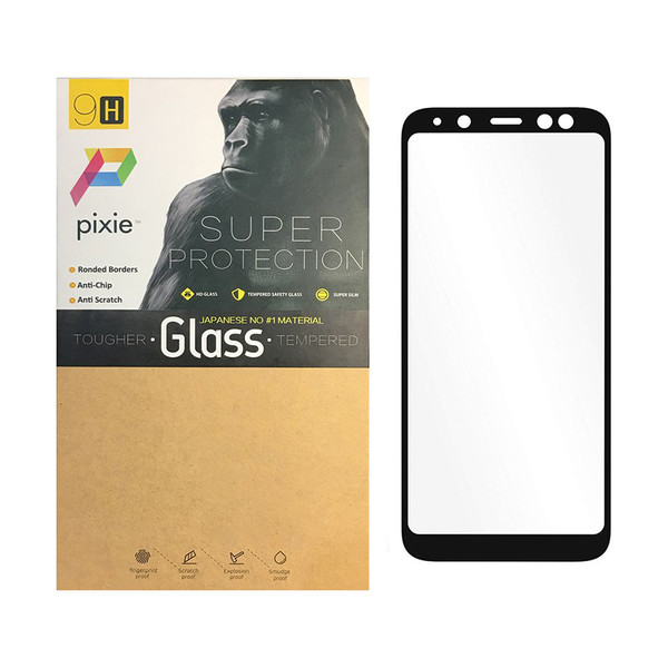 محافظ صفحه نمایش شیشه ای پیکسی مدل 5D  مناسب برای گوشی سامسونگ Galaxy A6 Plus 2018