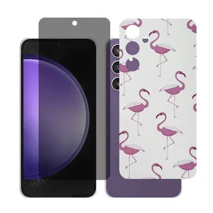 Glass Together model Privacy Screen Protector Suitable for Samsung Galaxy A55 Mobile Phone with Back cover sticker