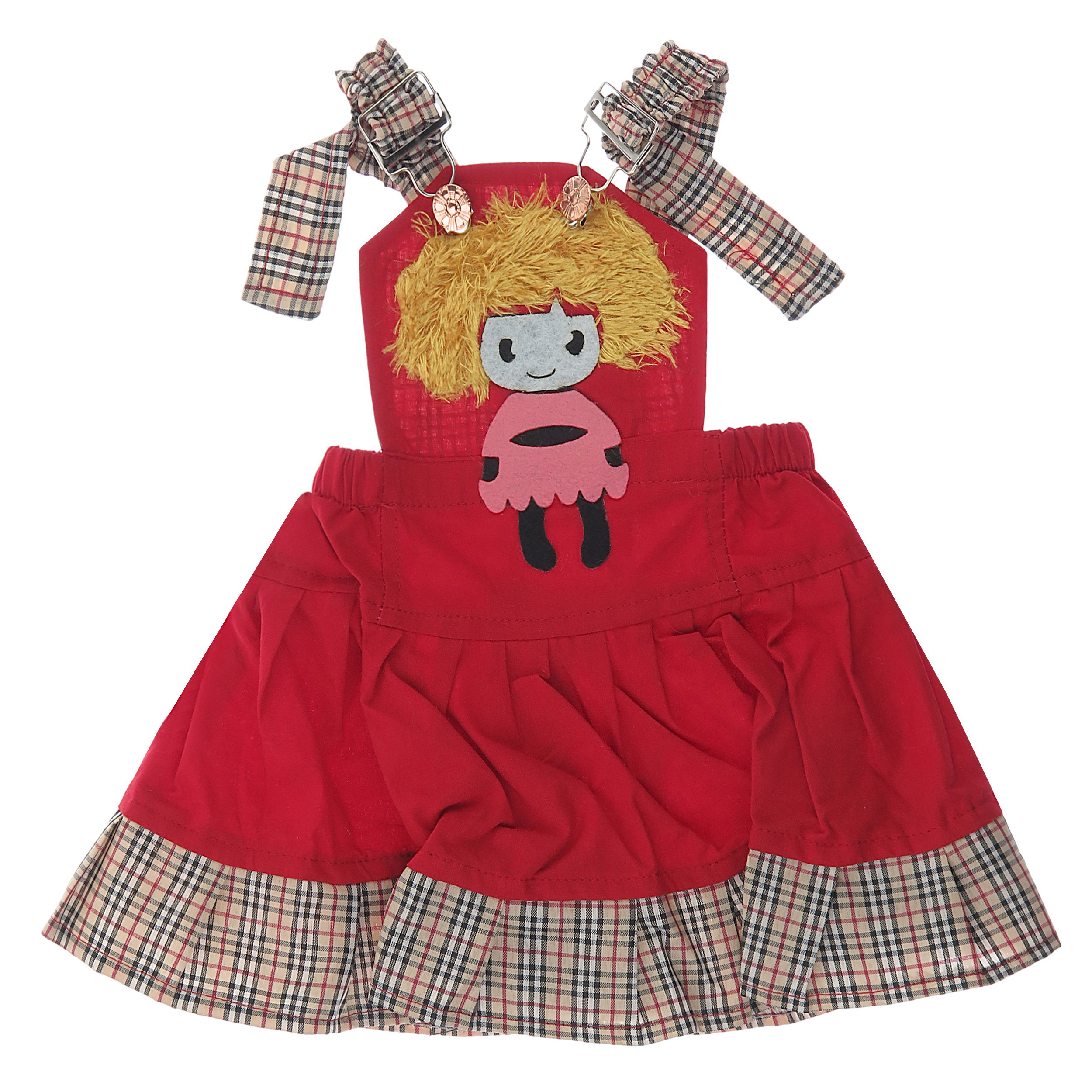 سارافون دخترانه طرح عروسک کد 20 رنگ قرمز