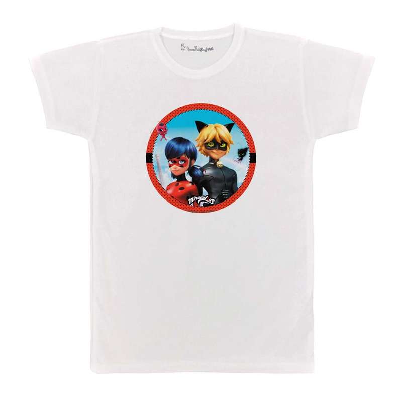 تی شرت بچگانه پرمانه طرح دختر کفشدوزکی کد pmt.5197