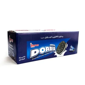 بیسکویت کاکائویی با کرم وانیل دربیس درنا بسته 4 عددی 