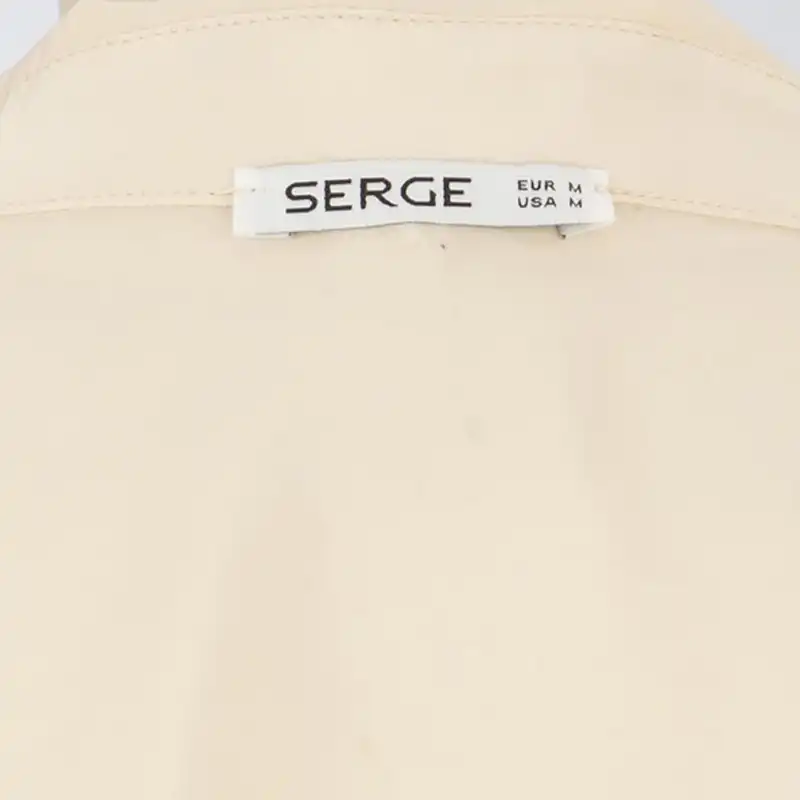 مانتو زنانه سرژه مدل 216629 رنگ کرم