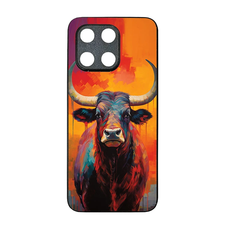  کاور گالری وبفر طرح گاو مناسب برای گوشی موبایل آنر x6a