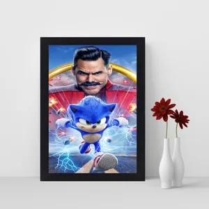 استیکر و تابلو کودک و نوزاد مدل بکلایت طرح بازی سونیک