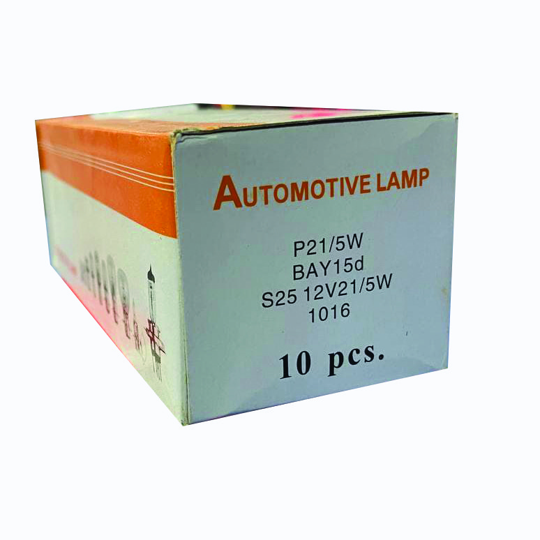 لامپ ترمز خودرو مدل 1016 دو کنتاکت بسته 10 عددی