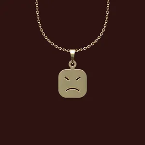 گردنبند طلا 18 عیار زنانه مدوپد مدل ایموجی کد W2-1-1001