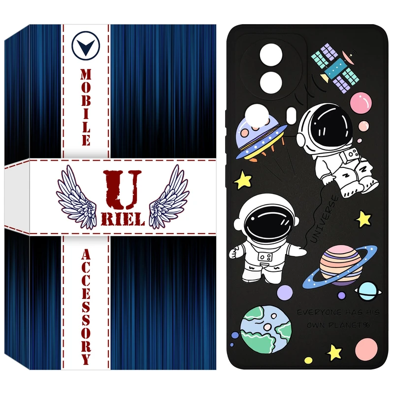 کاور یوریل مدل KSH کد 25 طرح فضانوردان مناسب برای گوشی موبایل شیائومی 13 Lite