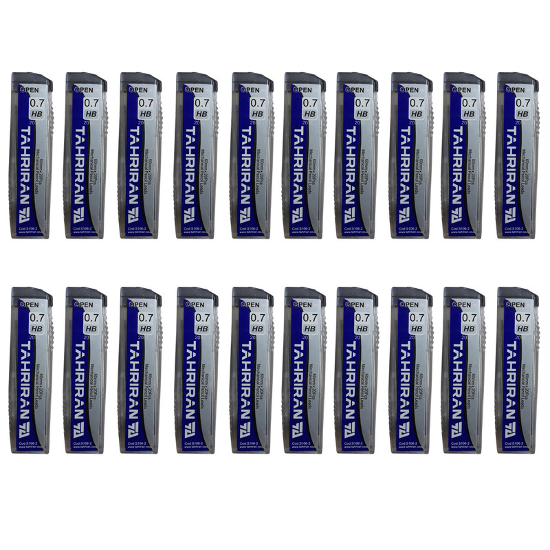 نوک مداد نوکی 0.7 میلی متری تحریران کد 136 بسته 20 عددی