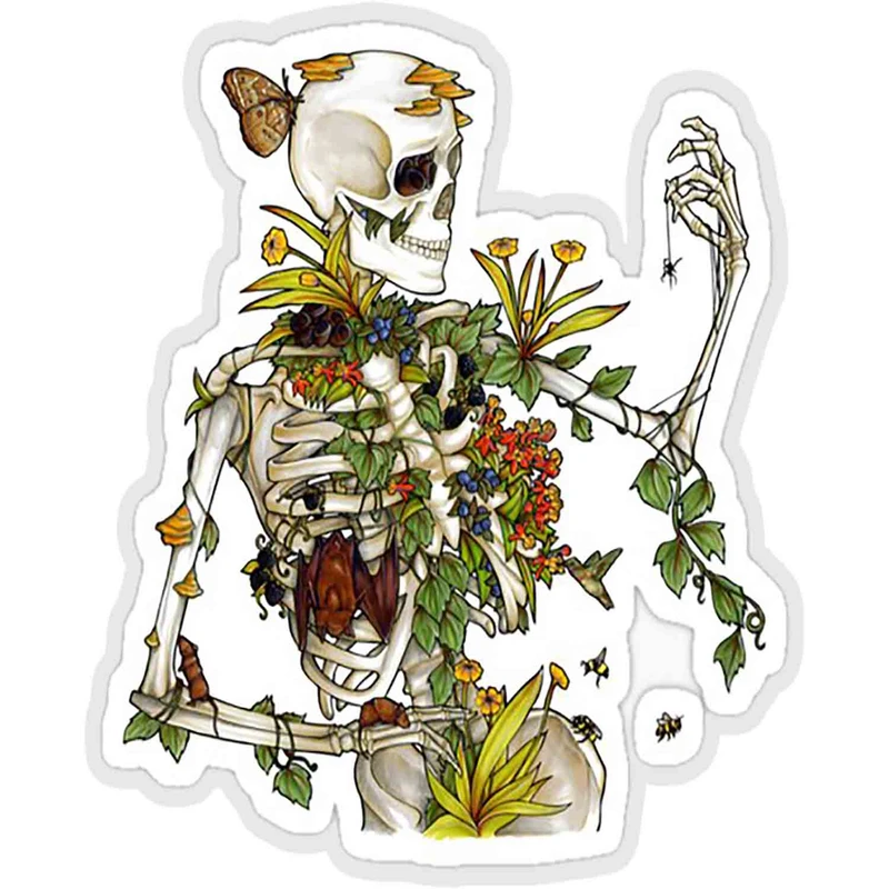 استیکر لپ تاپ طرح bones and botany کد ST235
