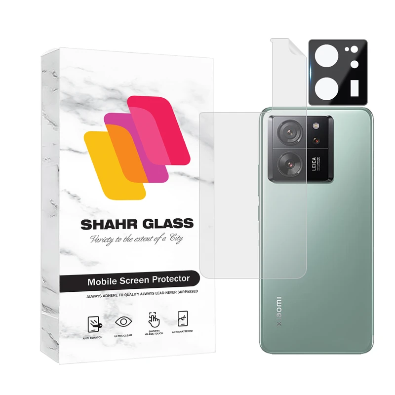 محافظ پشت گوشی شهر گلس مدل MTBFULS مناسب برای گوشی موبایل شیائومی 13T به همراه محافظ لنز