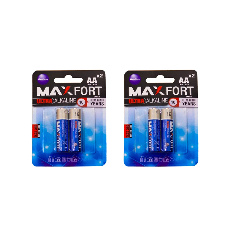 باتری قلمی مکس فورت مدل آلکالاین بسته 4 عددی