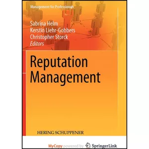 کتاب Reputation Management اثر جمعي از نويسندگان انتشارات Springer